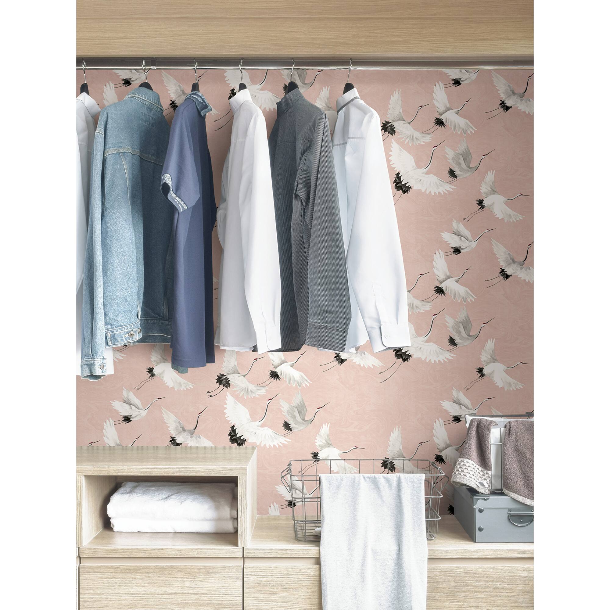 NuWallpaper Pink Halcyon Peel & Stick Wallpaper